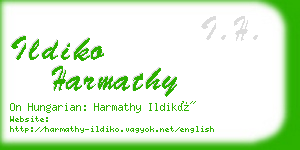 ildiko harmathy business card